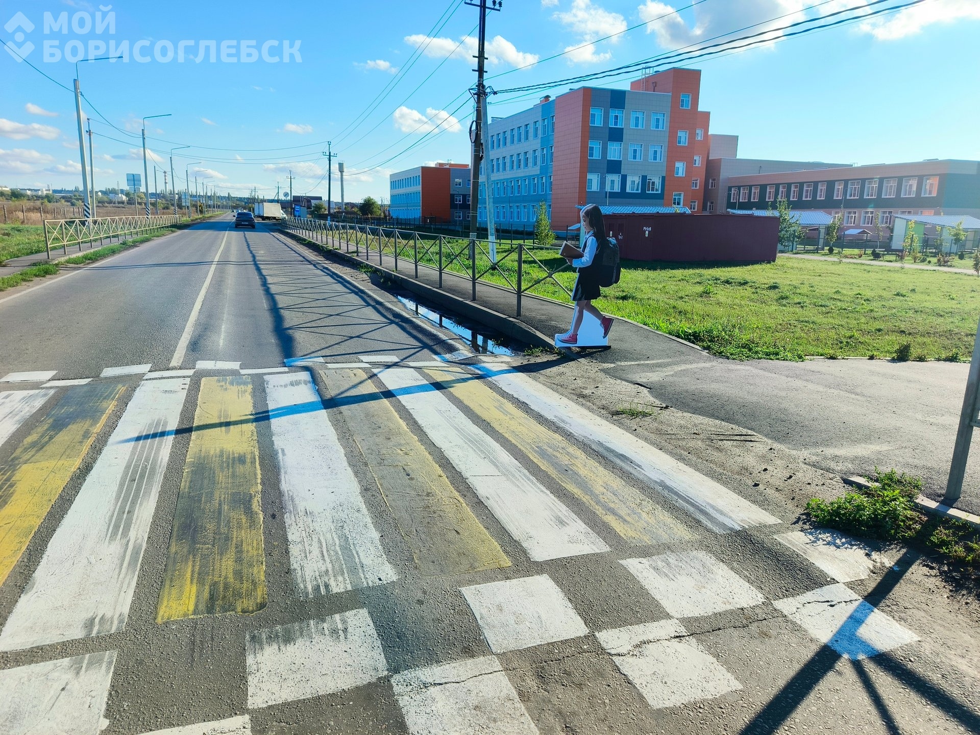В Борисоглебске у пешеходных переходов появились фигуры